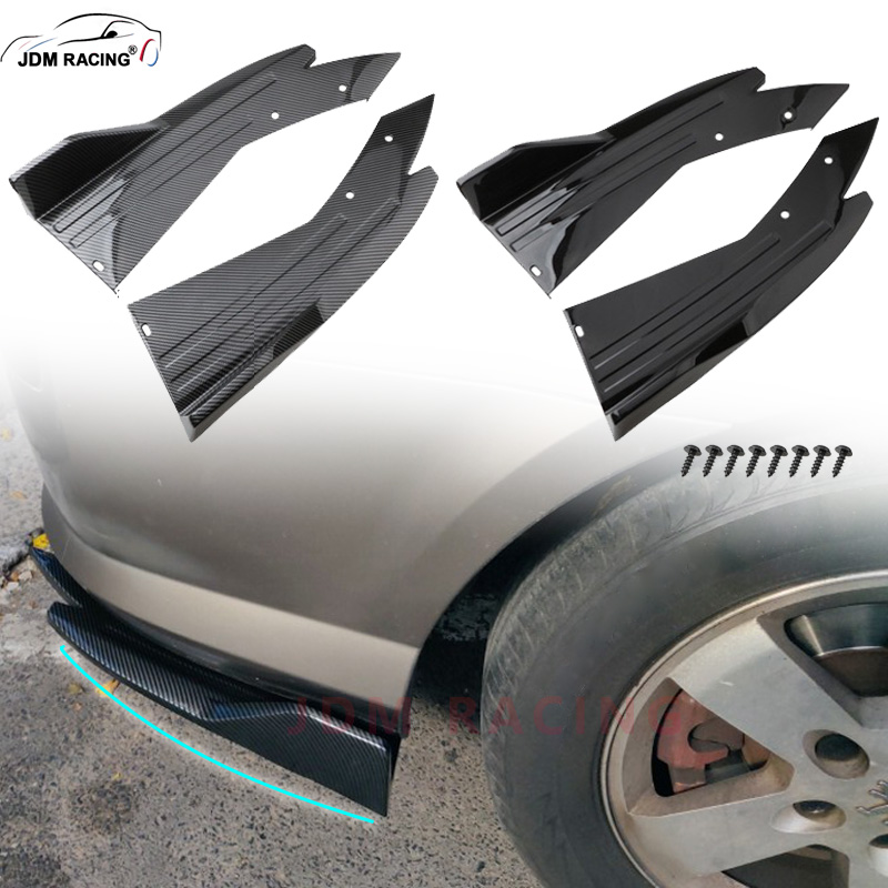Diffusion Material Roll - คู่ Universal รถสปอยเลอร์กันชนด้านหลัง Lip คาร์บอนไฟเบอร์ Wing