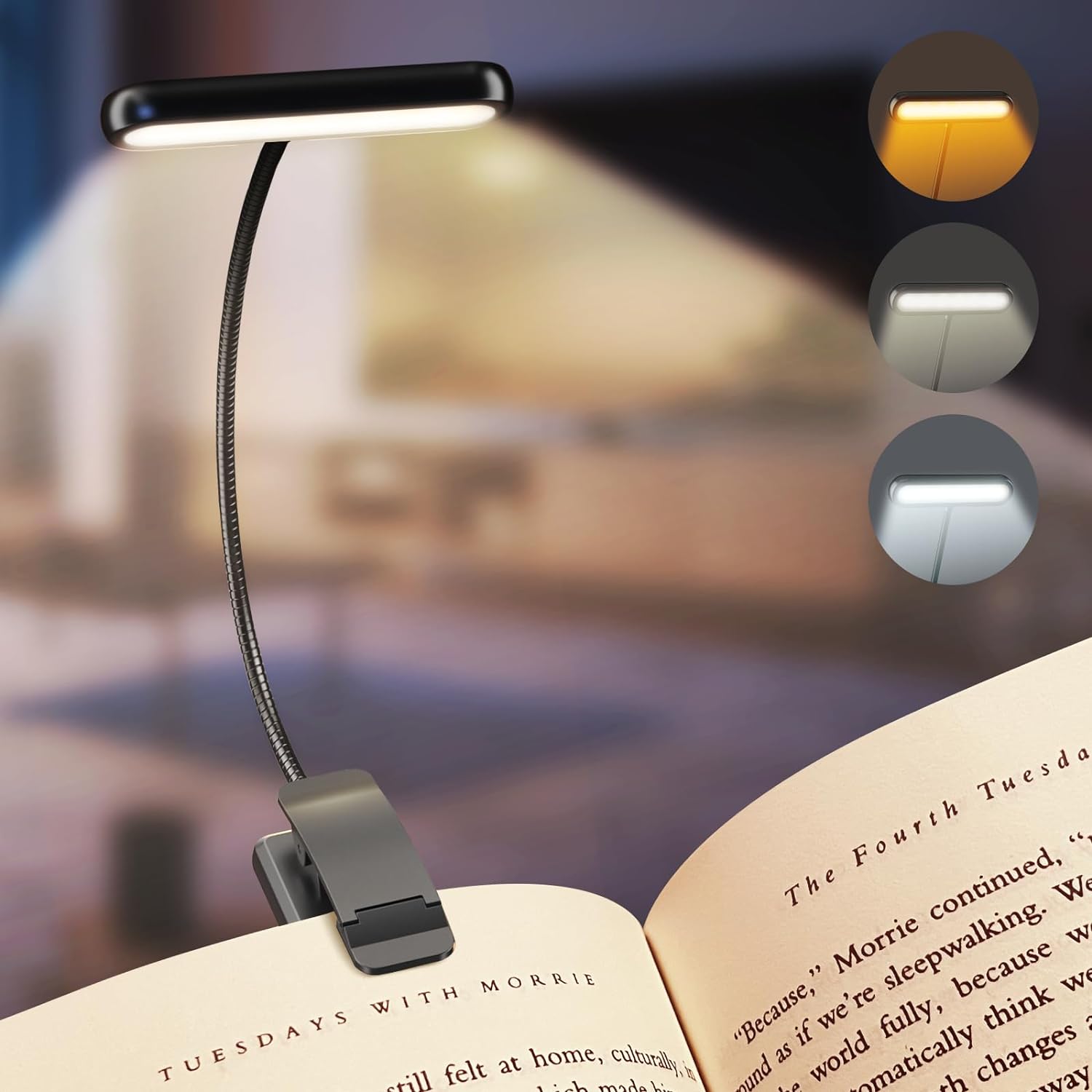 Photography Lighting Book - ไฟอ่านหนังสือ 14LED แบบพกพา ชาร์จ USB ได้