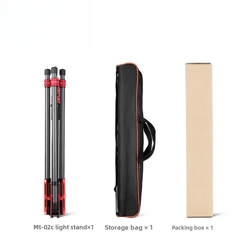 Photography Lighting Triangle - ขาตั้งไฟแบบพกพา MT02 คาร์บอนไฟเบอร์ ขาตั้งกล้องสำหรับสตูดิโอถ่ายภาพ ขาตั้งไฟฟลัดไลท์แบบสามเหลี่ยม
