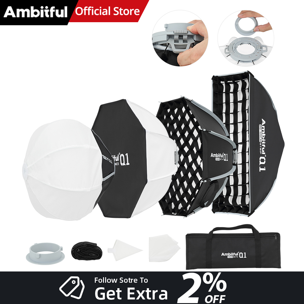 Beauty Dish 55Cm - AMBITFUL Q1 Mini Bowens Mini GODOX