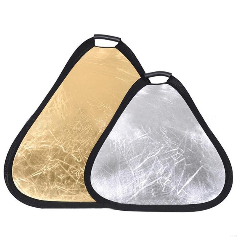 Photography Lighting Triangle - 30 ซม./60 ซม./80 ซม.แบบพกพาสามเหลี่ยม Reflector พับสามเหลี่ยมการถ่ายภาพ