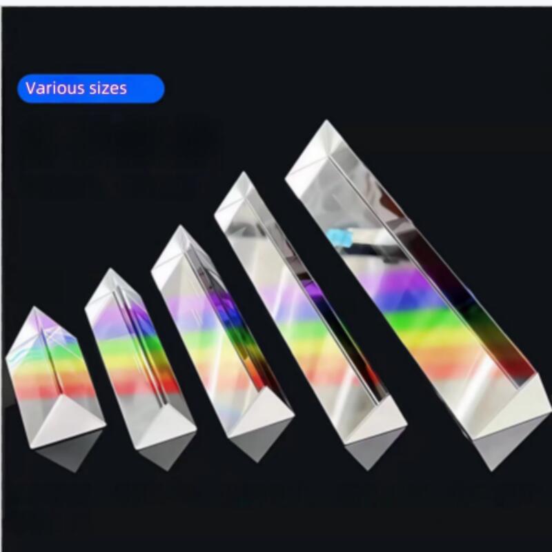 Photography Lighting Triangle - K9 แก้วคริสตัลปริซึมสําหรับการถ่ายภาพ Rainbow Effect Science การหักเหของแสงแบบออปติคอลคุณภาพสูง