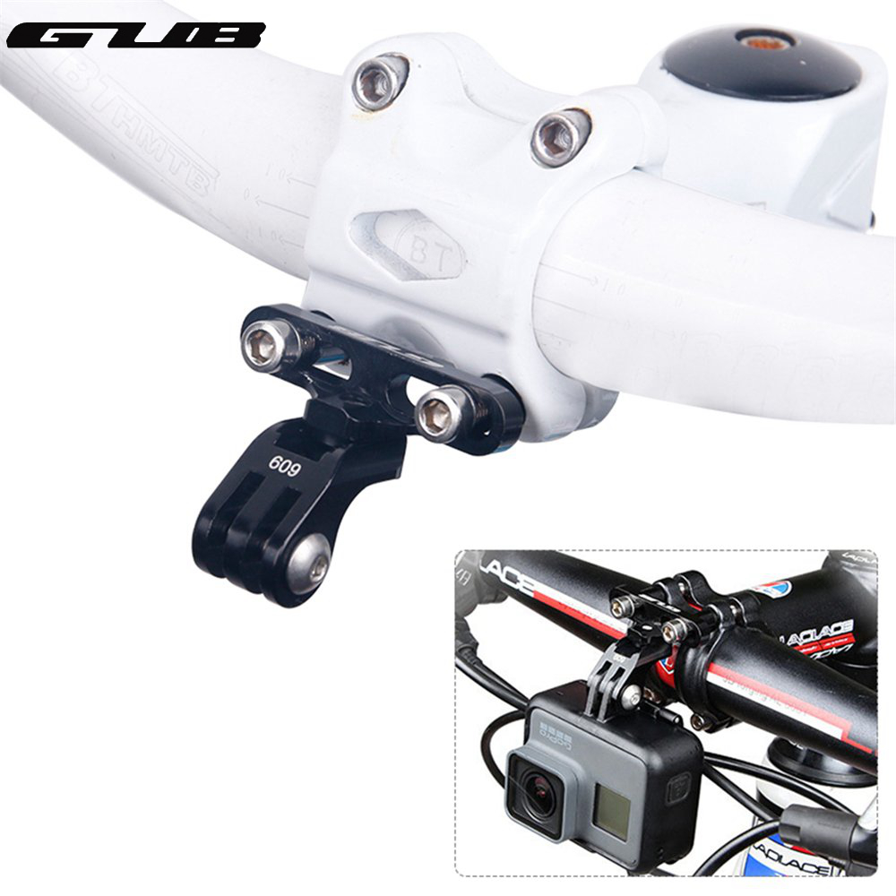 Photography Lighting Devices - อะแดปเตอร์ยึดจักรยานอลูมิเนียม GUB 609สำหรับกล้อง GoPro และที่ใส่แผ่นเรืองแสงก้านจักรยานกล้องดิจิตอลอุปกรณ์เสริม