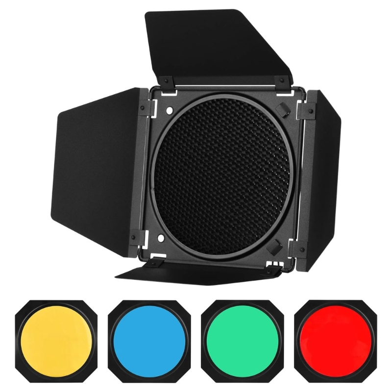 Barn ประตู + กริดรังผึ้ง + 4 ส - Honeycomb Grid Filter บทวิจารณ์และราคา