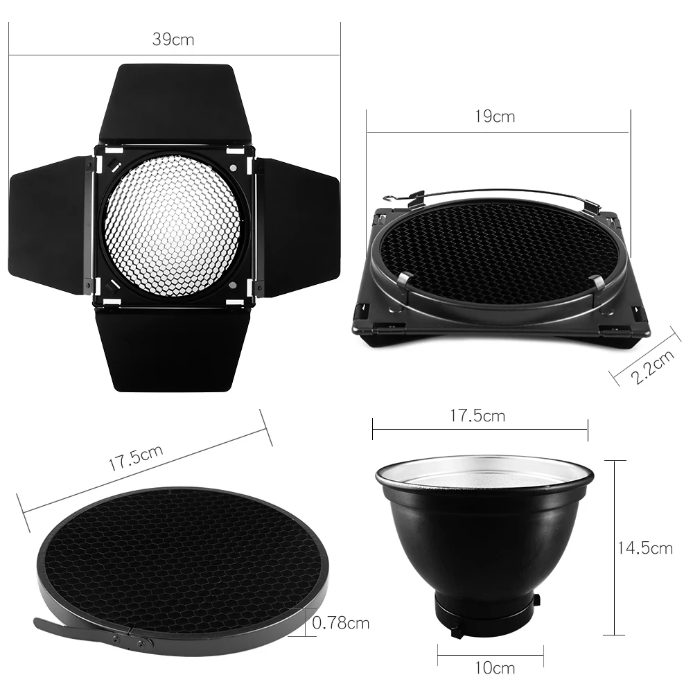 Godox BD-04 Barn ประตูมาตรฐาน  - Honeycomb Grid Filter บทวิจารณ์และราคา