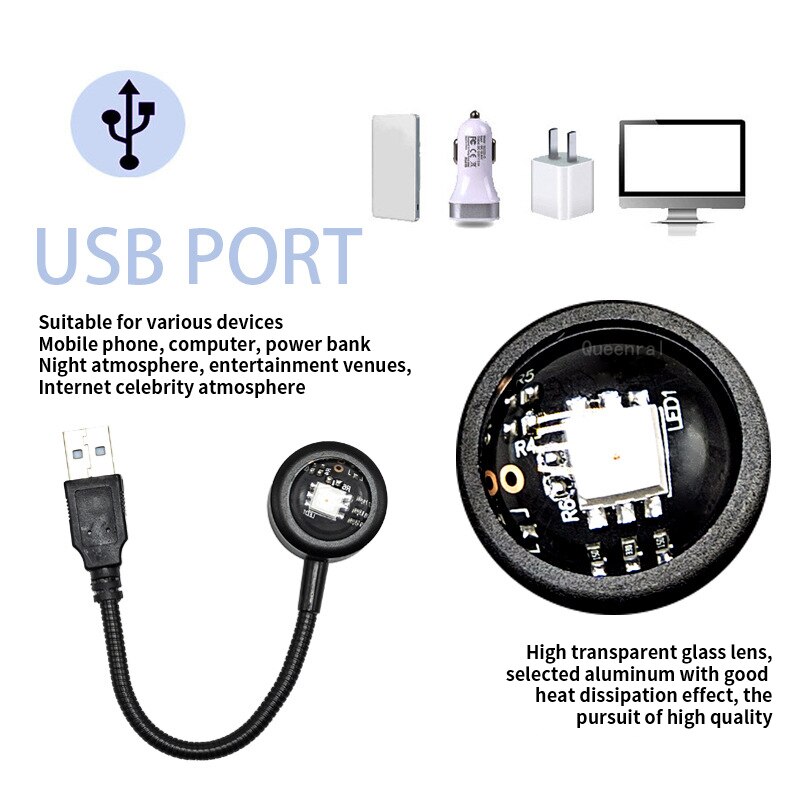 โคมไฟ USB ไล่เฉดสีสันสดใส ตกแต - Photography Lighting And Background บทวิจารณ์และราคา