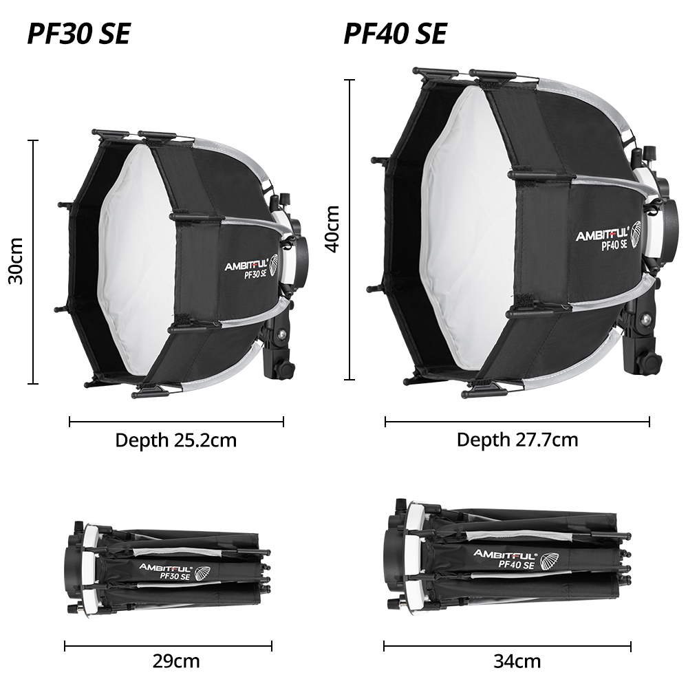 AMBITFUL PF30/PF40 ซอฟต์บ็อกซ์ - Godox Speedlite Flash บทวิจารณ์และราคา