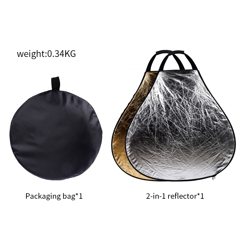 แผ่นสะท้อนแสงแบบพับได้ 2 in 1  - Photography Lighting Triangle บทวิจารณ์และราคา