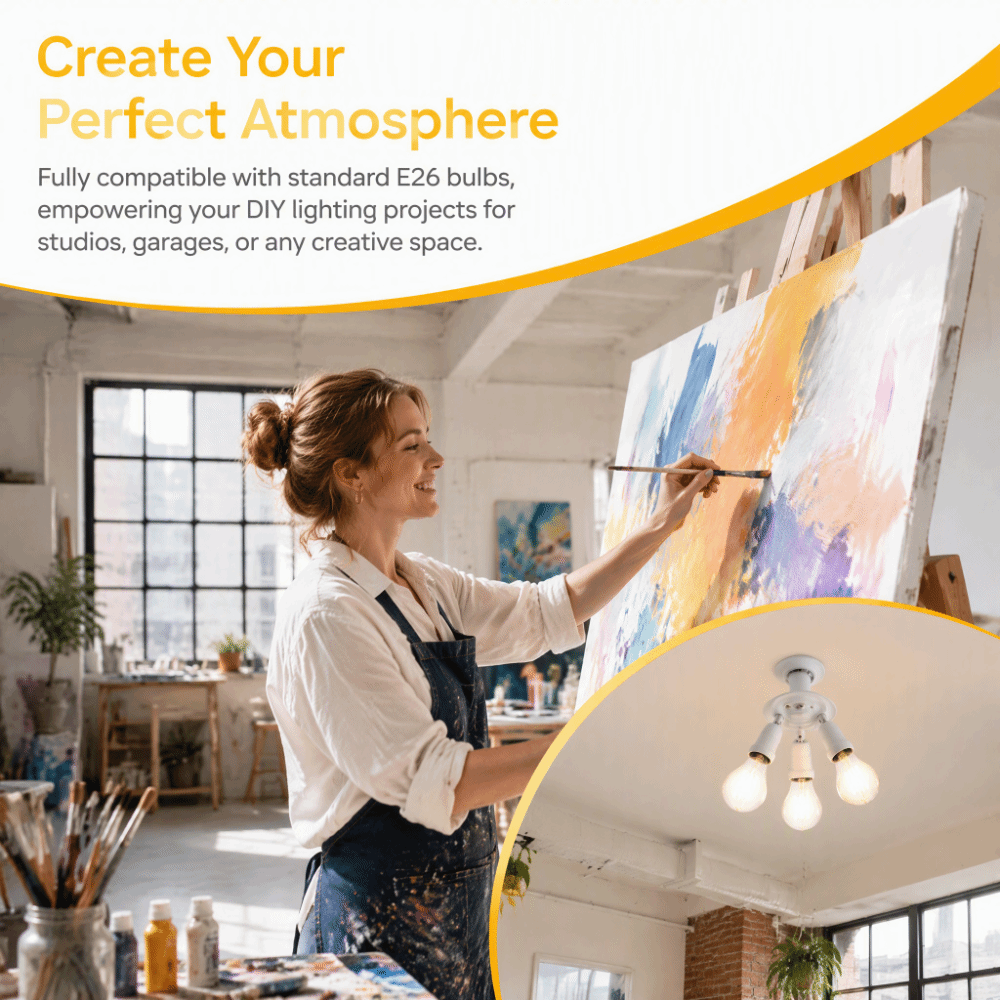 ตัวแยกแสง E26 ทนทาน วัสดุ PBT  - Photography Lighting Direction บทวิจารณ์และราคา