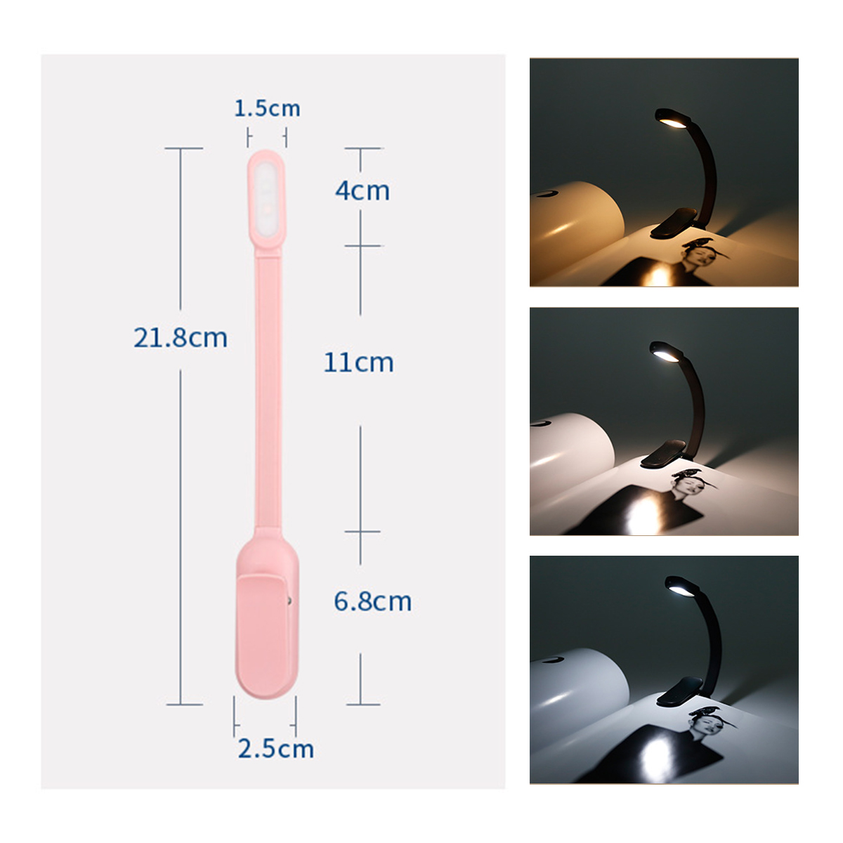 USB ชาร์จ MINI LED Book Light  - Photography Lighting Book บทวิจารณ์และราคา