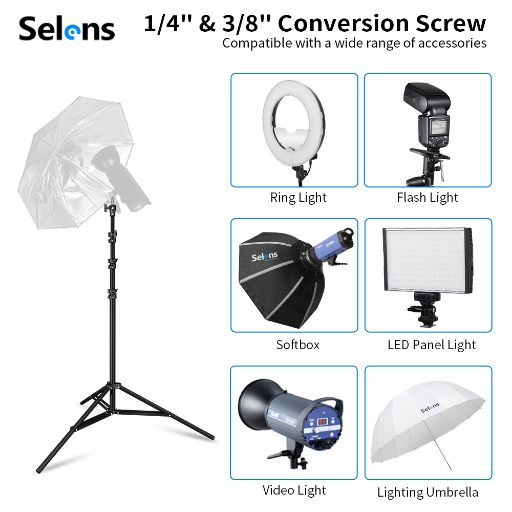 ขาตั้งไฟแบบเบาะลม Selens ขนาด  - Photography Lighting For Products บทวิจารณ์และราคา