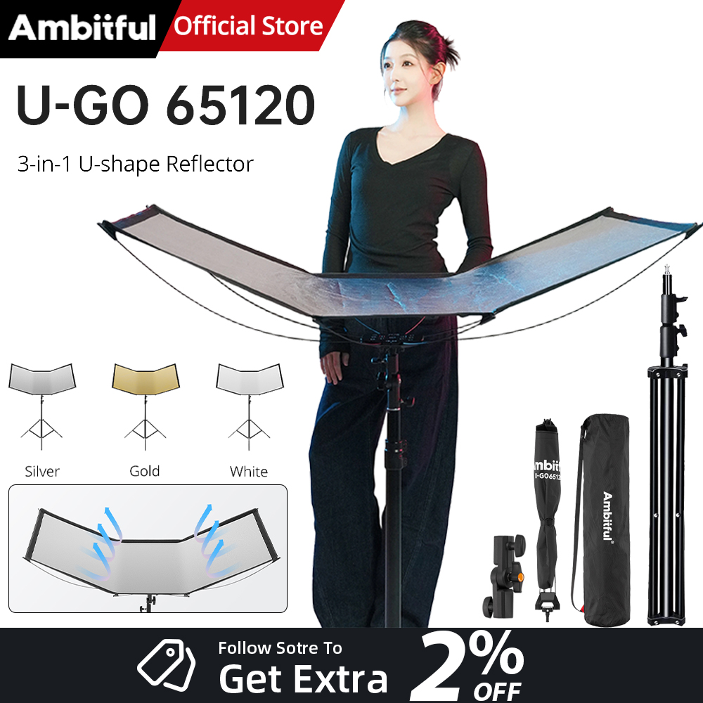 ชุดกระจายแสงแบบ U-Type 3in1 AM - Photography Lighting Types บทวิจารณ์และราคา