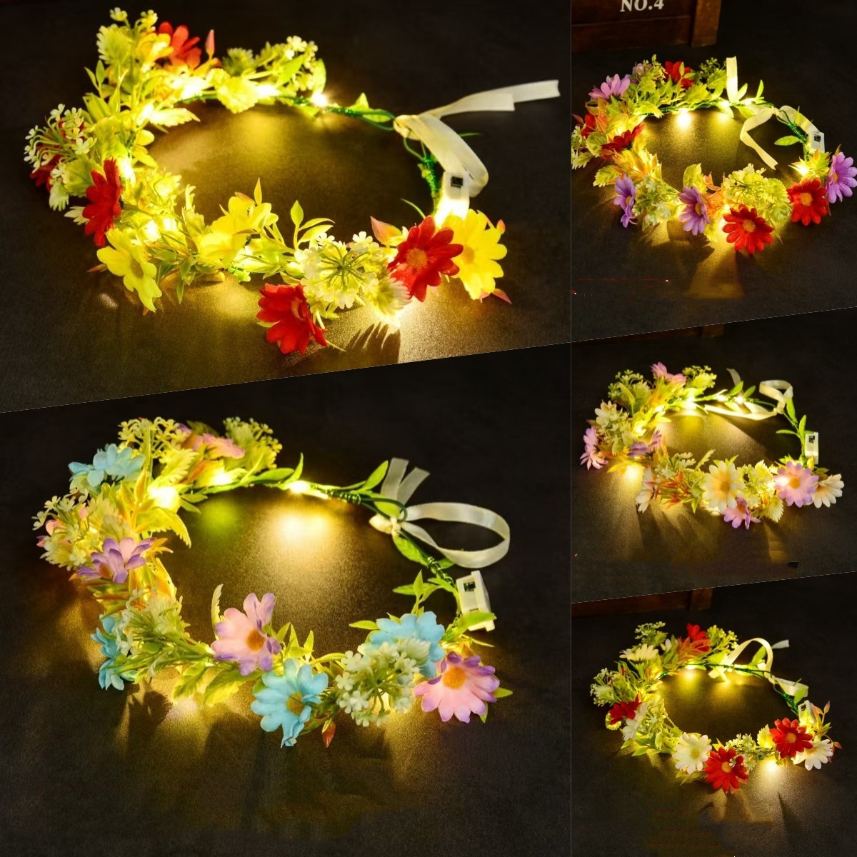 มงกุฎดอกไม้เรืองแสง LED ที่คาด - Photography Lighting Devices บทวิจารณ์และราคา