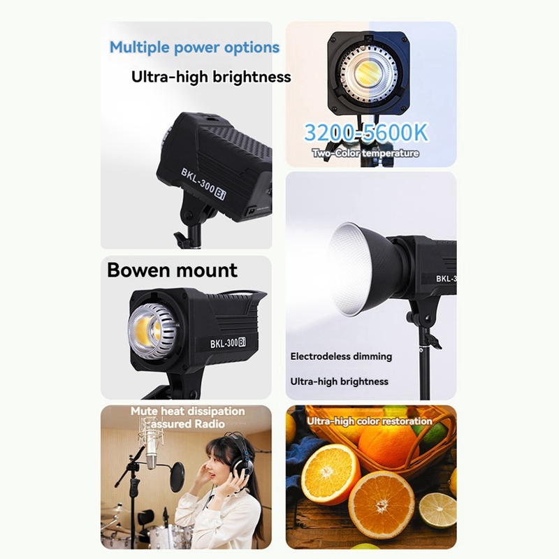 ไฟวิดีโอ LED แบบไบ 300W, ไฟ LE - Photography Lighting Devices บทวิจารณ์และราคา