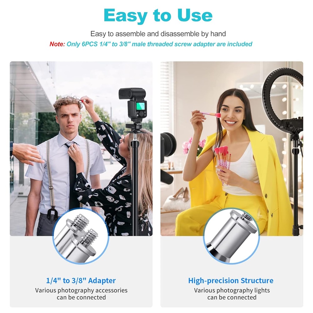 Selens 3 ชิ้นมาตรฐาน 3/8 ถึง 1 - Photography Lighting For Products บทวิจารณ์และราคา