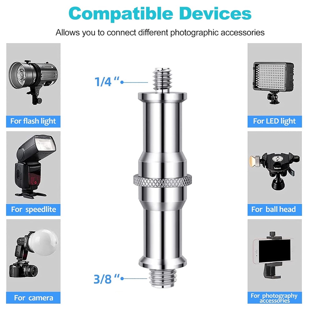 Selens 3 ชิ้นมาตรฐาน 3/8 ถึง 1 - Photography Lighting For Products บทวิจารณ์และราคา