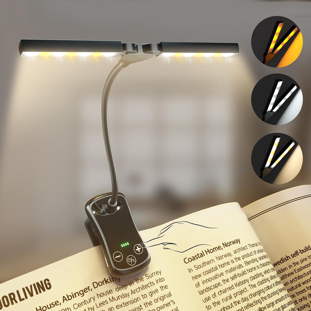 14 LED Clip on Book Light Dual - Photography Lighting Book บทวิจารณ์และราคา
