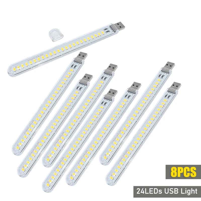 DC5V USB LED Light 24LED 8LED  - Photography Lighting Book บทวิจารณ์และราคา