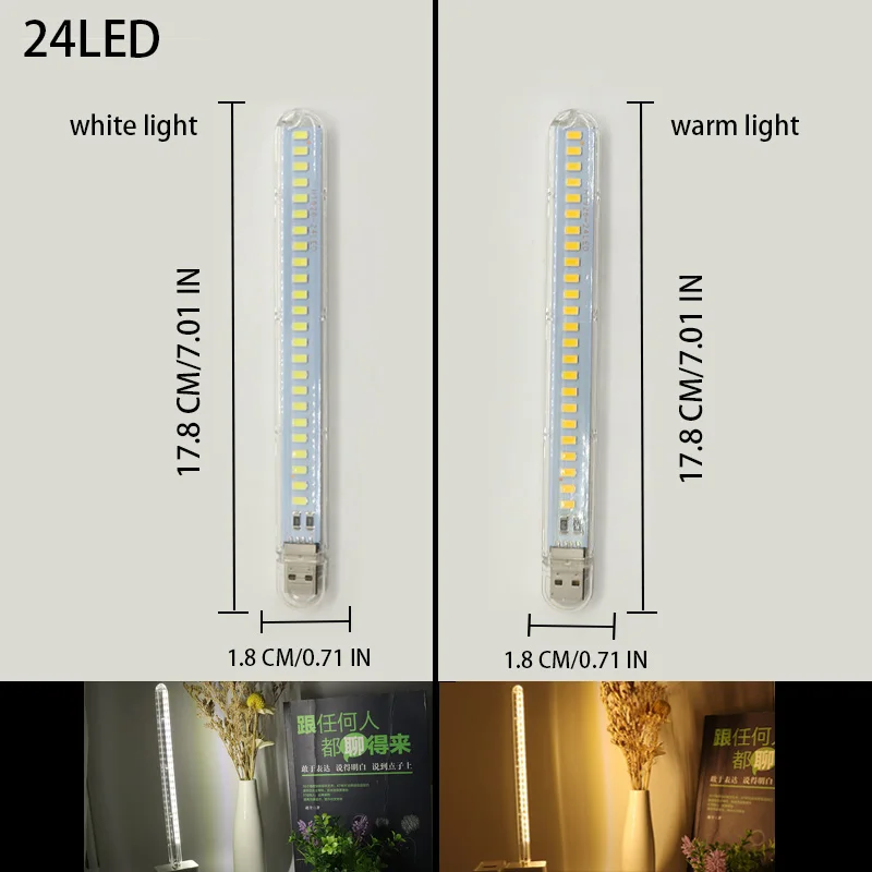 DC5V USB LED Light 24LED 8LED  - Photography Lighting Book บทวิจารณ์และราคา