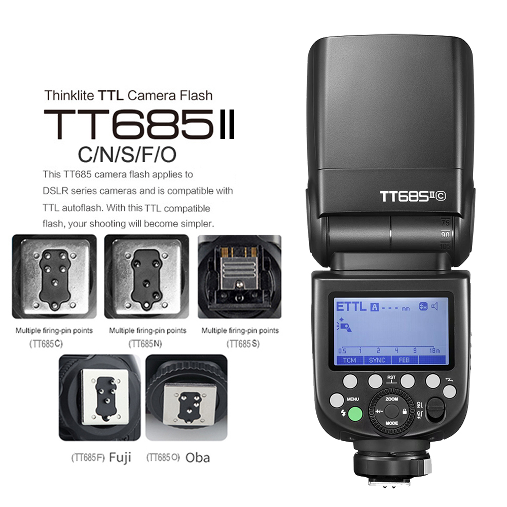 แฟลชกล้อง GODOX TT685II TTL 2. - Godox Speedlite Flash บทวิจารณ์และราคา