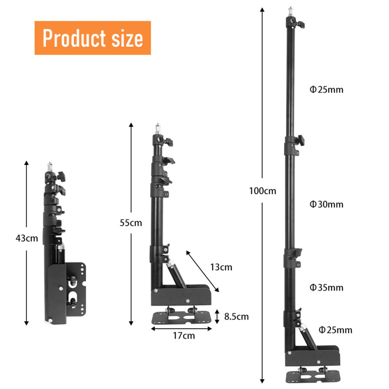 ขาตั้งหลอดไฟติดผนังโลหะสามเหลี - Photography Lighting Triangle บทวิจารณ์และราคา
